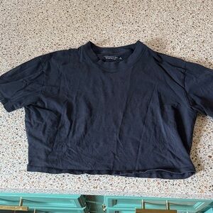Abercrombie & Fitch Black Crop Top
